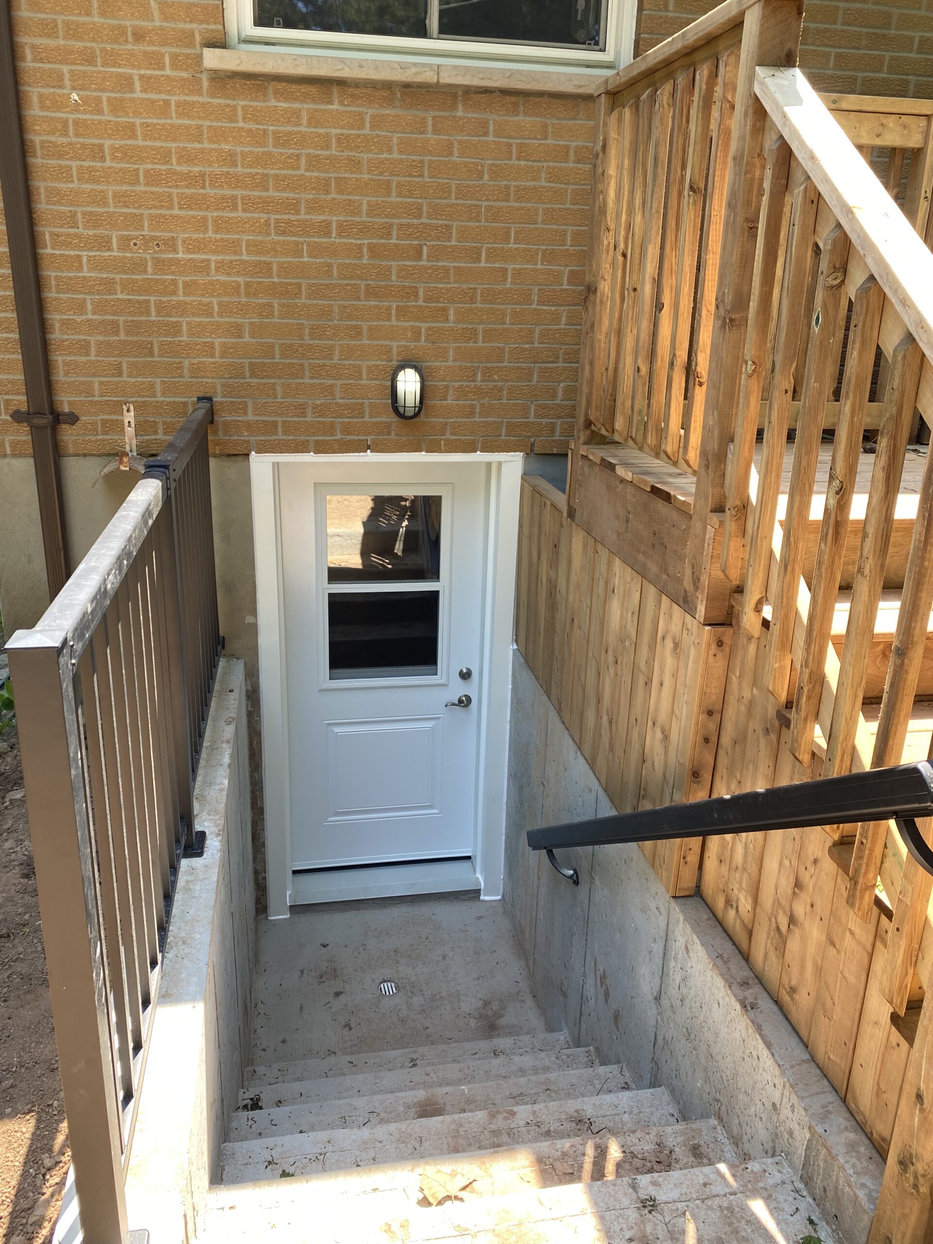 Concrete Walkout from Basement